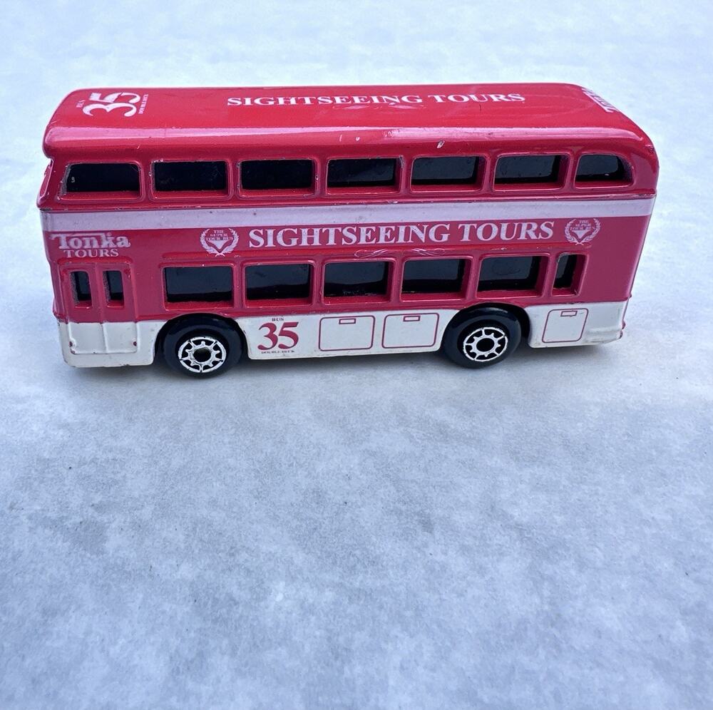 Tonka Tours Sightseeing Double Decker Bus London Style Diecast 1999 Hasbro A118